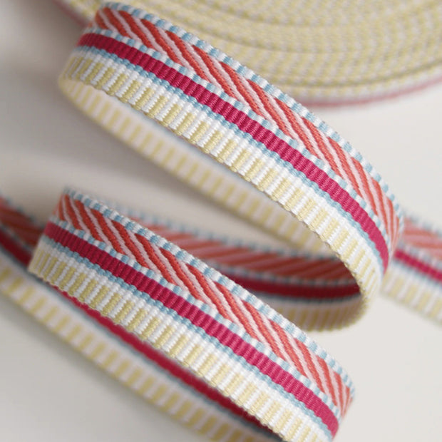 Rainbow braided shoulder straps webbing