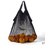 3-Pack Pure Cotton Mesh Fruit and Vegetable Bags - Reusable and Sustainable