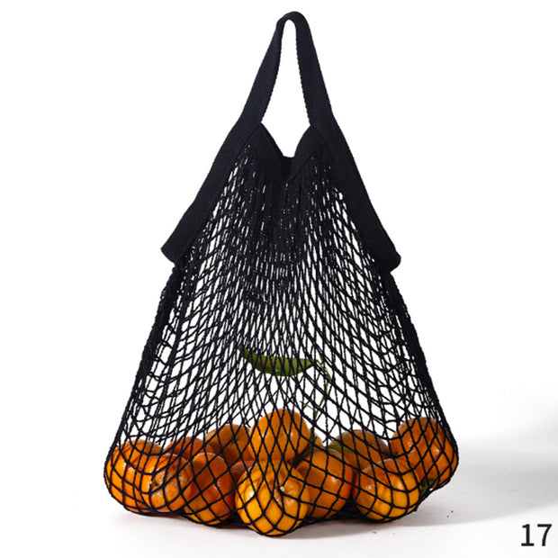 3-Pack Pure Cotton Mesh Fruit and Vegetable Bags - Reusable and Sustainable