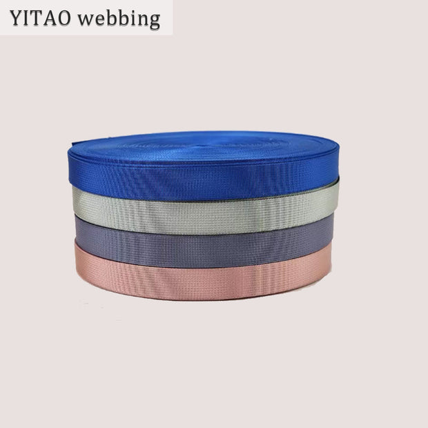 Customize any size mixed color polyester strap with pit pattern imitation nylon webbing