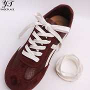 100%  cotton woven shoelace sneakers
