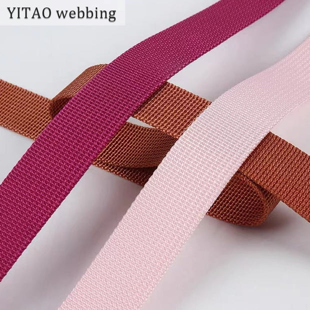 Customize any size mixed color polyester strap with pit pattern imitation nylon webbing