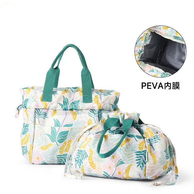 Portable insulated lunch bag