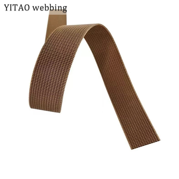 Customize any size mixed color polyester strap with pit pattern imitation nylon webbing