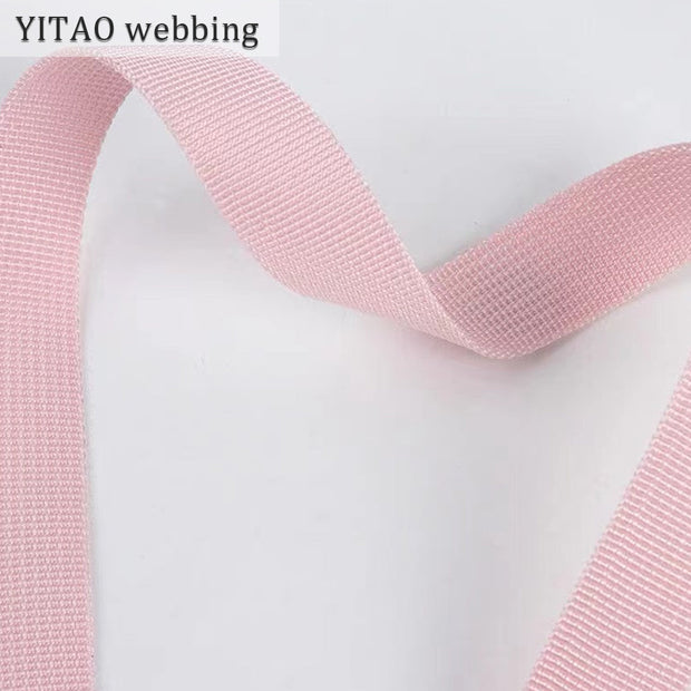 Customize any size mixed color polyester strap with pit pattern imitation nylon webbing