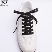 2pairs Black Polyester Flat Athletic Shoelaces