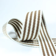 Customizable striped cotton blend webbing: 1.5-inch webbing
