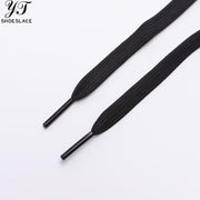 2pairs Black Polyester Flat Athletic Shoelaces