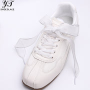 Dreamy Organza Shoelaces for Women - Sheer Sparkling Shoe Accessories