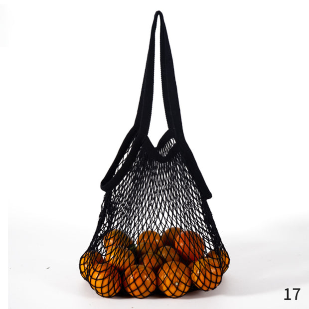 3-Pack Pure Cotton Mesh Fruit and Vegetable Bags - Reusable and Sustainable