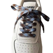 Colorful polyester flat shoelaces