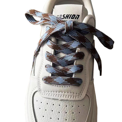 Colorful polyester flat shoelaces