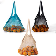 3-Pack Pure Cotton Mesh Fruit and Vegetable Bags - Reusable and Sustainable