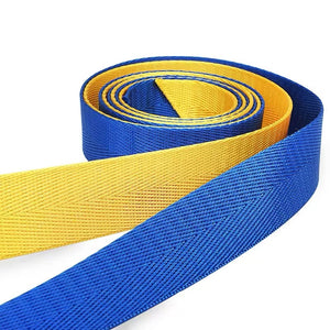Customizable plain herringbone polyester webbing backpack straps