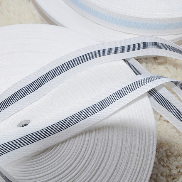 Customizable striped cotton blend webbing: 1.5-inch webbing