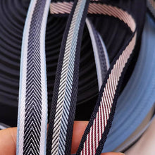 Load image into Gallery viewer, Customized color polyester webbing herringbone plain weave woven tape for edge wrapping woven tape accessories