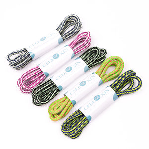 Round shoelaces with various colors available for customization
