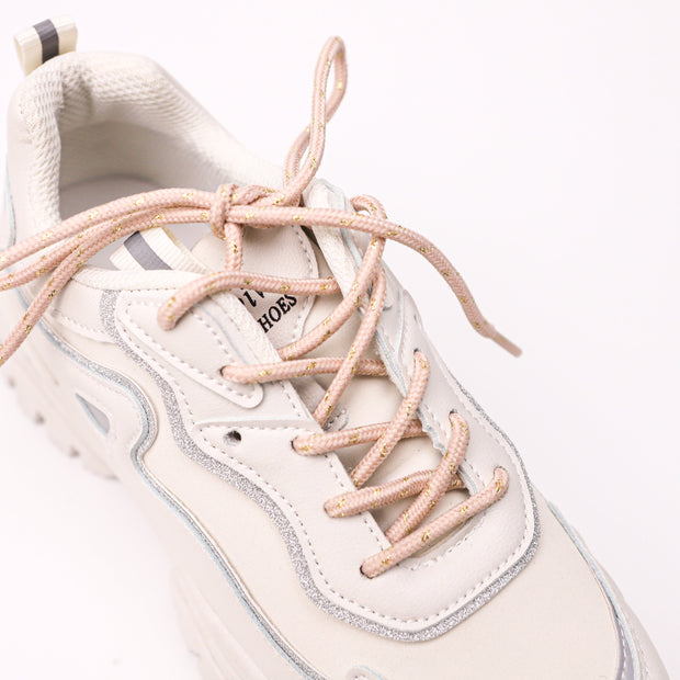 Non-elastic round cord shoeslaces