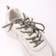 Non-elastic round cord shoeslaces