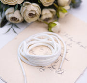 White nylon shoelaces