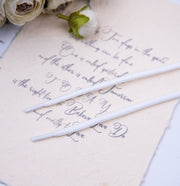 White nylon shoelaces