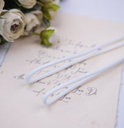 White nylon shoelaces