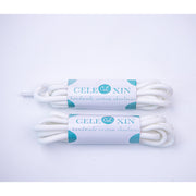 White nylon shoelaces