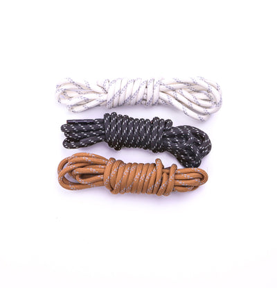 Non-elastic round rope shoelaces in multiple colors