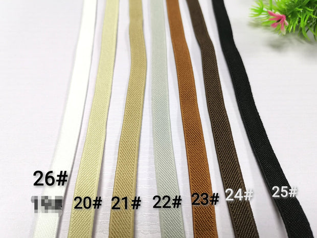 Wide Colored Double-side Twill Elastic Band, Elastic Trim, Elastic Ribbon