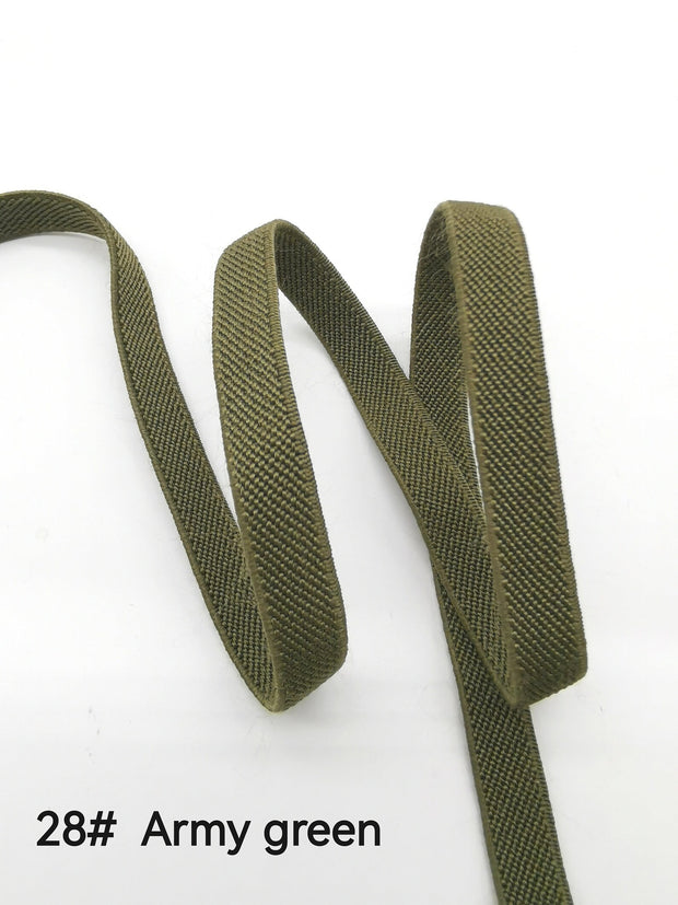 Wide Colored Double-side Twill Elastic Band, Elastic Trim, Elastic Ribbon