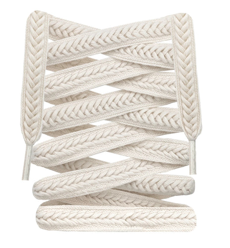 Flat Woven Precision Braided Cotton & Polyester Shoe Laces