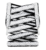 Flat Woven Precision Braided Cotton & Polyester Shoe Laces