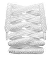 Flat Woven Precision Braided Cotton & Polyester Shoe Laces