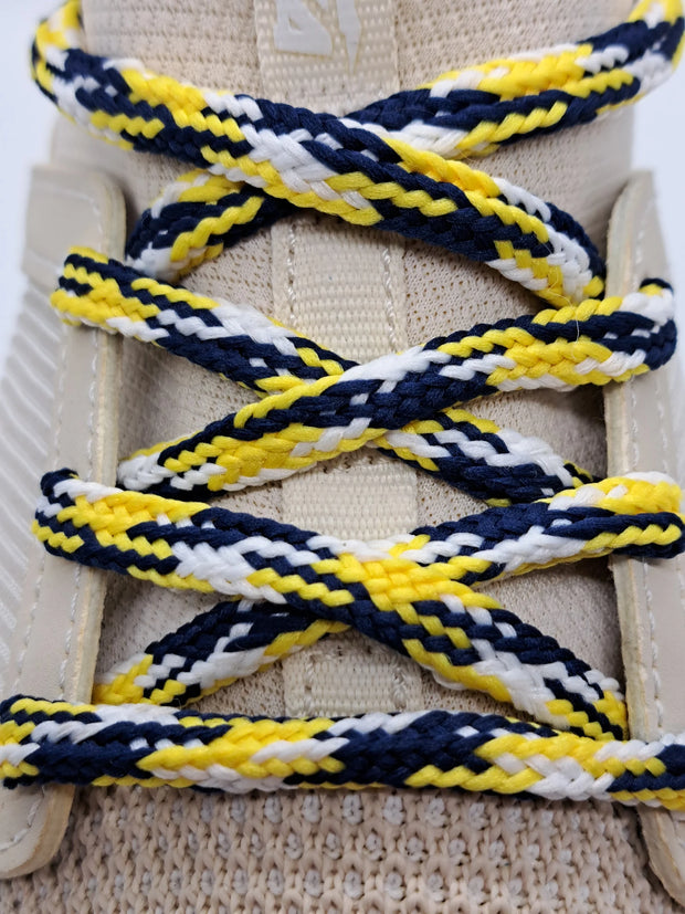 Mixed multi-color shoelaces batch customization