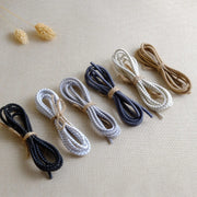 Reflective Elastic Round Shoelaces Shoe Laces Sports Shoes Casual