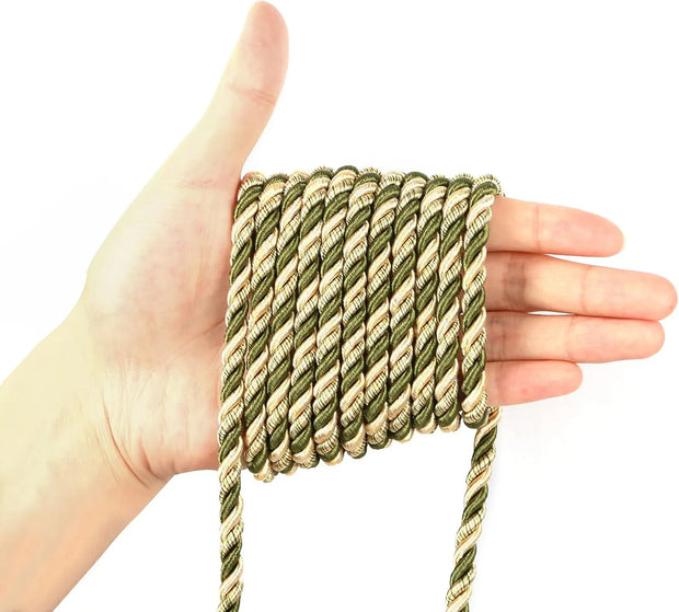 6mm  Twisted Cord Rope Trim Craft Decorative Nylon Rope Handmade Cording